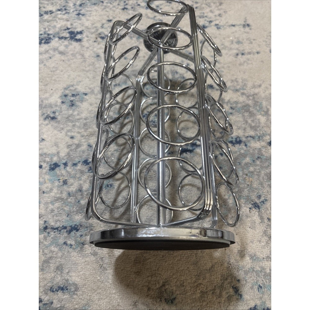K Cups Keurig Holder, K Cup Carousel, Coffee Pods, metal silver, holds 36 pods - Picture 5 of 5